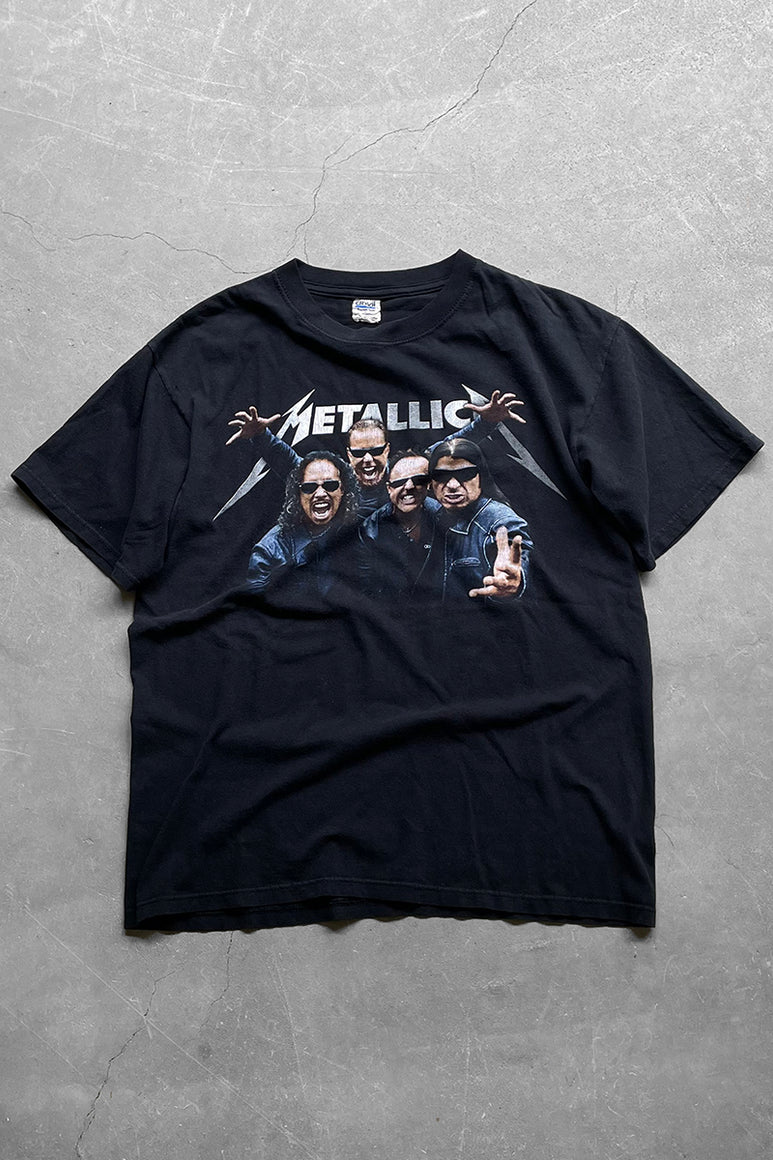 Y2K 08'S METALLICA WORLD MAGNETIC TOUR T-SHIRT / BLACK [SIZE: M USED]