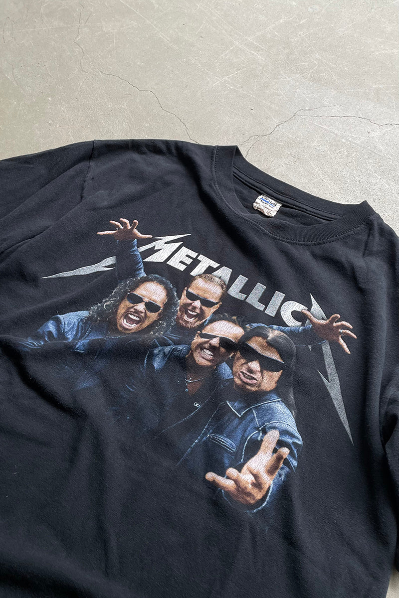 Y2K 08'S METALLICA WORLD MAGNETIC TOUR T-SHIRT / BLACK [SIZE: M USED]