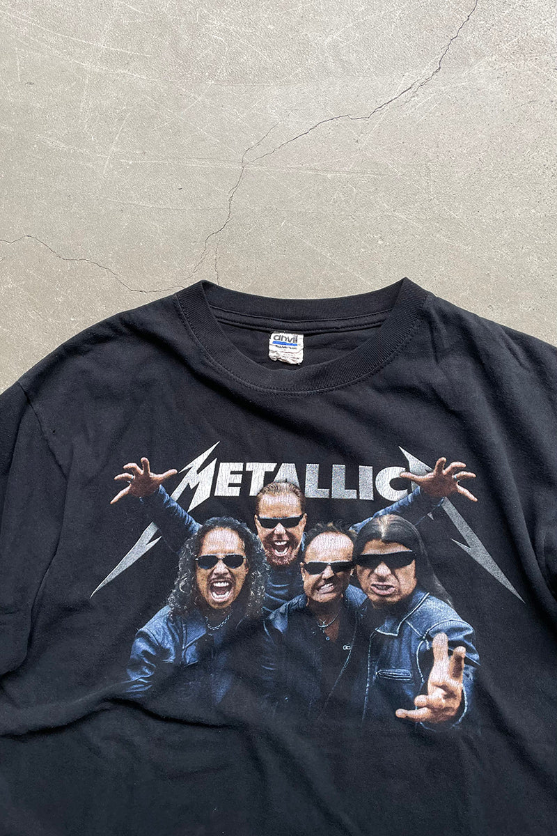 Y2K 08'S METALLICA WORLD MAGNETIC TOUR T-SHIRT / BLACK [SIZE: M USED]