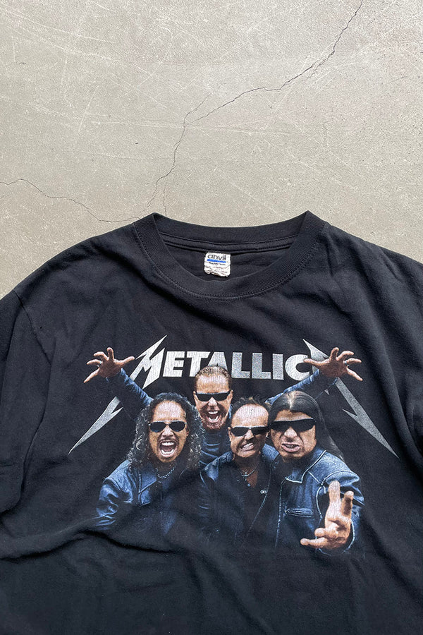 Y2K 08'S METALLICA WORLD MAGNETIC TOUR T-SHIRT / BLACK [SIZE: M USED]