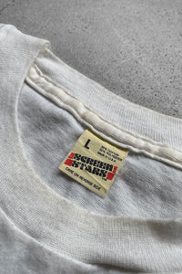 MADE IN USA 80'S DO IT WITH SKIL MESSAGE T-SHIRT / WHITE [SIZE: L USED]