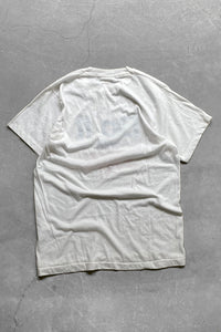 MADE IN USA 80'S DO IT WITH SKIL MESSAGE T-SHIRT / WHITE [SIZE: L USED]