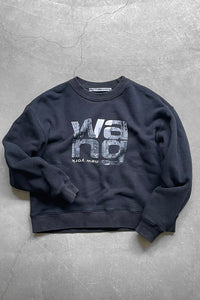 HEAVY TERRY GRAPHIC SWEATSHIRT / BLACK [SIZE: L USED]