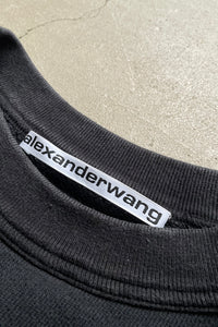 HEAVY TERRY GRAPHIC SWEATSHIRT / BLACK [SIZE: L USED]