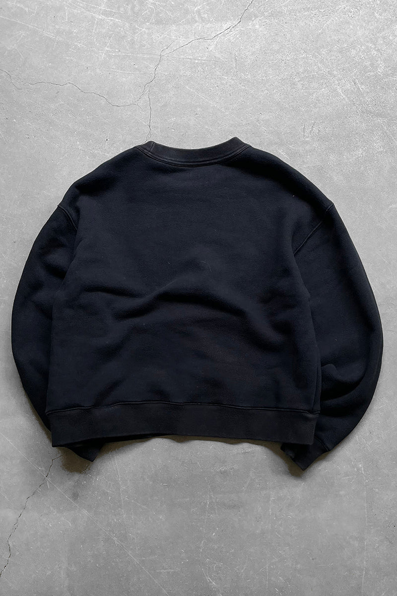 HEAVY TERRY GRAPHIC SWEATSHIRT / BLACK [SIZE: L USED]