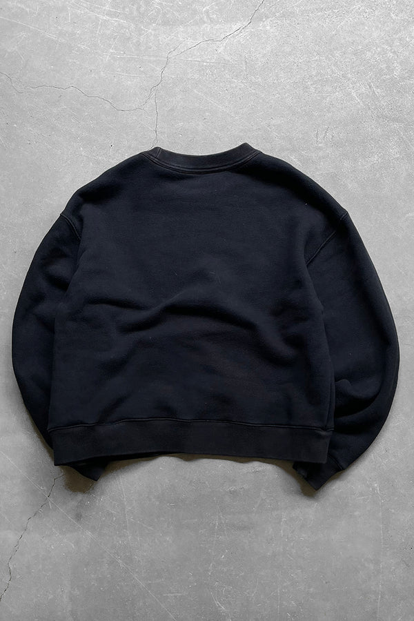 HEAVY TERRY GRAPHIC SWEATSHIRT / BLACK [SIZE: L USED]