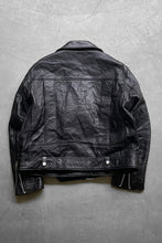 画像をギャラリービューアに読み込む, MADE IN TURKEY 17SS MERLYN OVERSIZED LEATHER BIKER JACKET / BLACK [SIZE: 40 USED]
