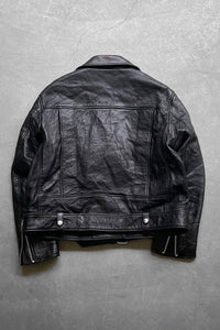 MADE IN TURKEY 17SS MERLYN OVERSIZED LEATHER BIKER JACKET / BLACK [SIZE: 40 USED]