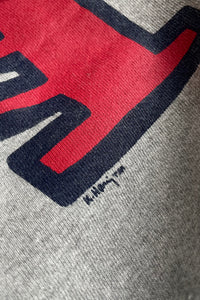 90'S KEITH HARING PULLOVER SWEAT HOODIE / GRAY [SIZE: M USED]