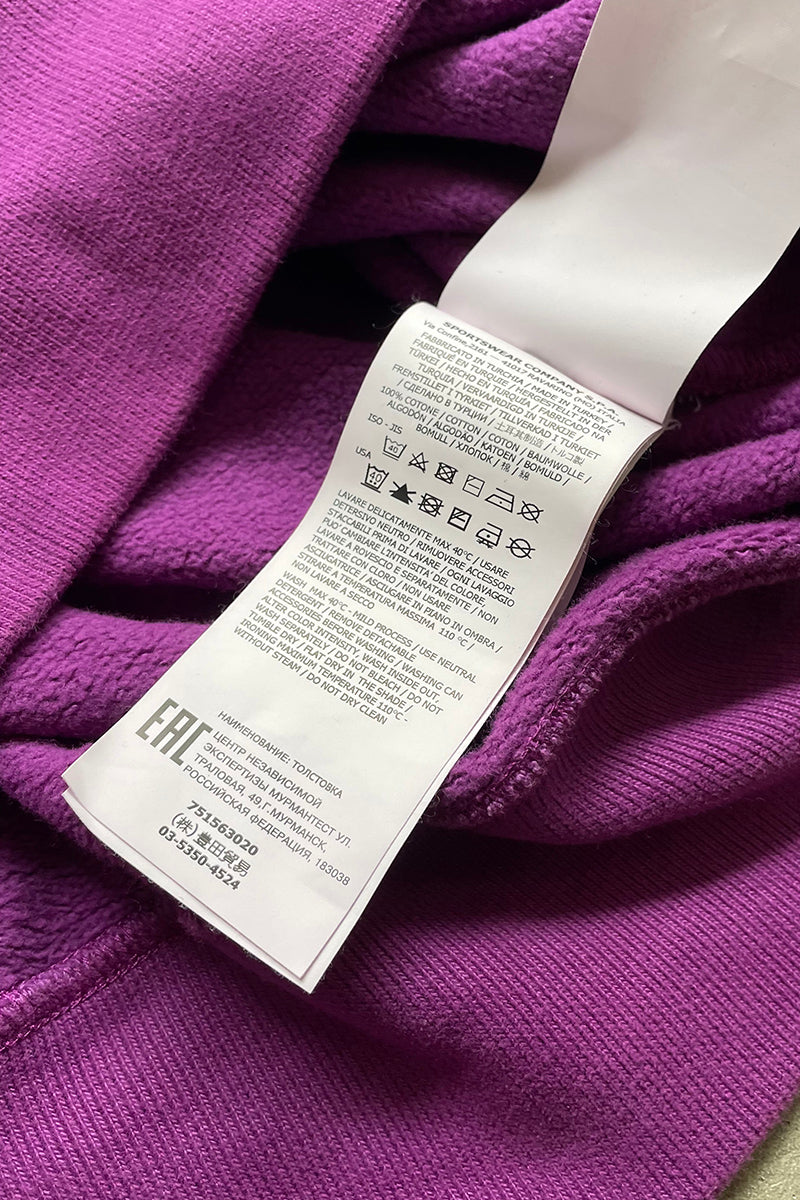 MADE IN TURKEY 21AW LOGO PATCH SWEATSHIRT / PURPLE [SIZE: XL USED]