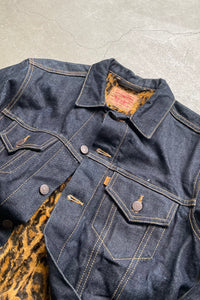 MADE IN USA 12AW LEOPARD DENIM JACKET / INDIGO [SIZE: M USED]
