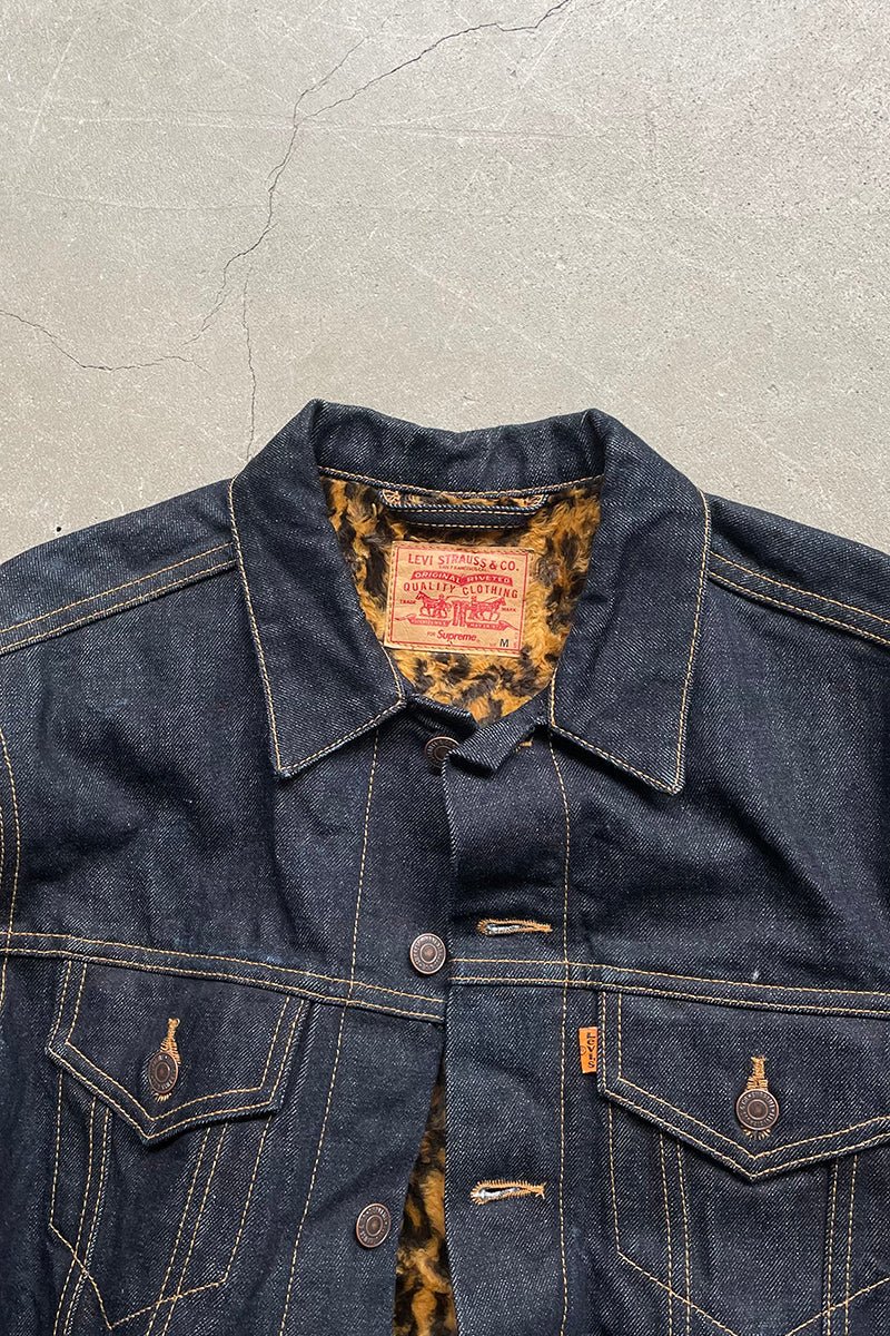 MADE IN USA 12AW LEOPARD DENIM JACKET / INDIGO [SIZE: M USED]