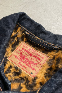 MADE IN USA 12AW LEOPARD DENIM JACKET / INDIGO [SIZE: M USED]