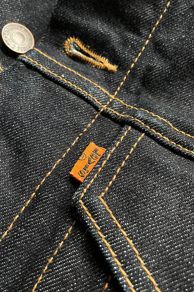 MADE IN USA 12AW LEOPARD DENIM JACKET / INDIGO [SIZE: M USED]