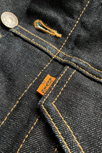 画像をギャラリービューアに読み込む, MADE IN USA 12AW LEOPARD DENIM JACKET / INDIGO [SIZE: M USED]
