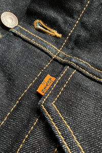 MADE IN USA 12AW LEOPARD DENIM JACKET / INDIGO [SIZE: M USED]