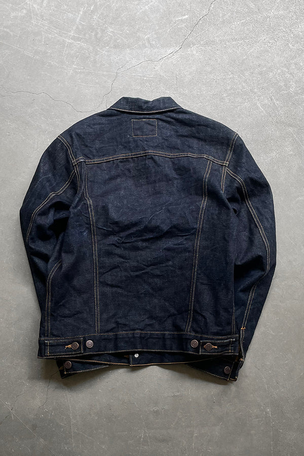 MADE IN USA 12AW LEOPARD DENIM JACKET / INDIGO [SIZE: M USED]
