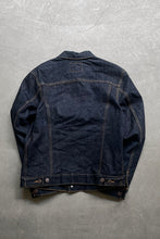 画像をギャラリービューアに読み込む, MADE IN USA 12AW LEOPARD DENIM JACKET / INDIGO [SIZE: M USED]
