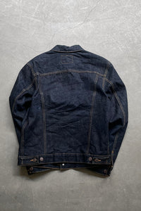 MADE IN USA 12AW LEOPARD DENIM JACKET / INDIGO [SIZE: M USED]
