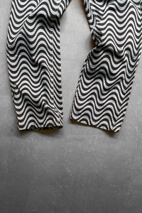 WAVE PATTERN DENIM PANTS / BLUE [SIZE: 28 USED]