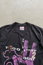 画像をギャラリービューアに読み込む, MADE IN USA 91&#39;S MC HAMMER TOO LEGIT TO QUIT MUSIC T-SHIRT / BLACK [SIZE: L USED]
