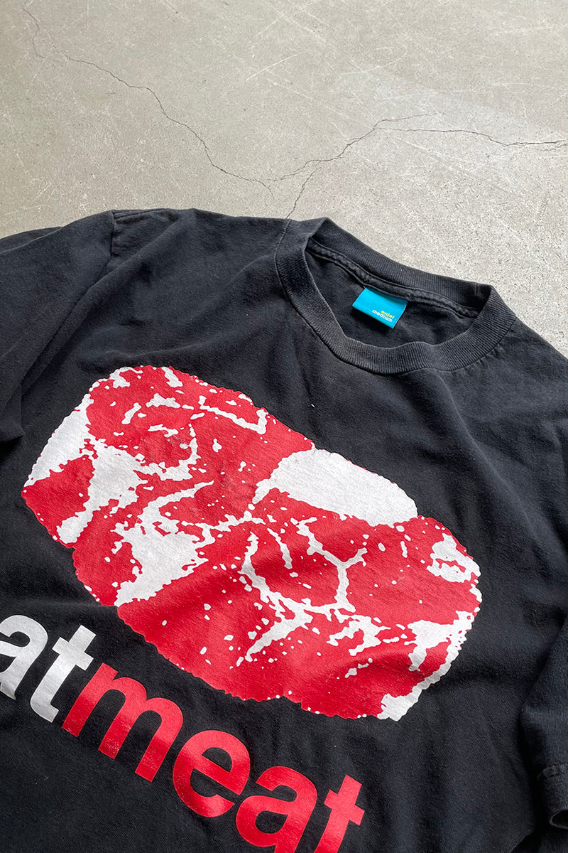 MADE IN MEXICO EAT MEAT SKATEBOARDING T-SHIRT / BLACK [SIZE: M USED]