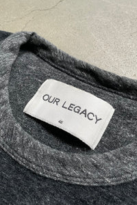 MELANGE VELOUR T-SHIRT / GRAY [SIZE: 46 USED]