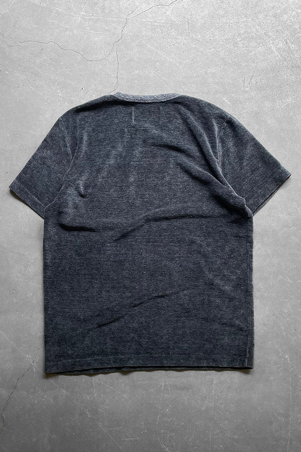 MELANGE VELOUR T-SHIRT / GRAY [SIZE: 46 USED]