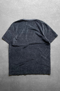 MELANGE VELOUR T-SHIRT / GRAY [SIZE: 46 USED]