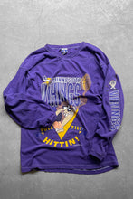 画像をギャラリービューアに読み込む, 94&#39;S NFL VIKINGS WARNER BROS L/S T-SHIRT / PURPLE [SIZE: XL USED]
