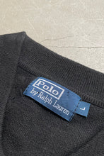 画像をギャラリービューアに読み込む, 90&#39;S MULTI PATTERN KNIT POLO EXCLUSIVE OF DECORATION  / BLACK [SIZE: L USED]
