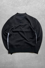 画像をギャラリービューアに読み込む, 90&#39;S MULTI PATTERN KNIT POLO EXCLUSIVE OF DECORATION  / BLACK [SIZE: L USED]
