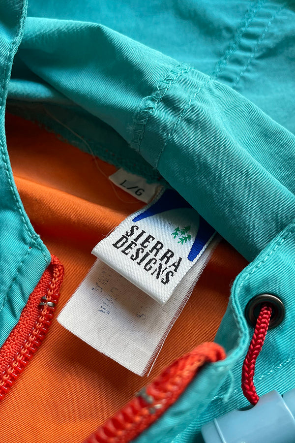 90'S NYLON ANORAK JACKET / MULTI [SIZE: L USED]