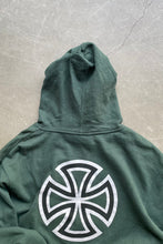 画像をギャラリービューアに読み込む, Y2K EARLY 00&#39;S LOGO SWEAT HOODIE / GREEN [SIZE: L USED]
