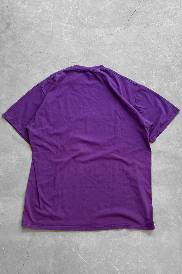 MADE IN USA 90'S MICKEY PRINT T-SHIRT / PURPLE [SIZE: XL USED]