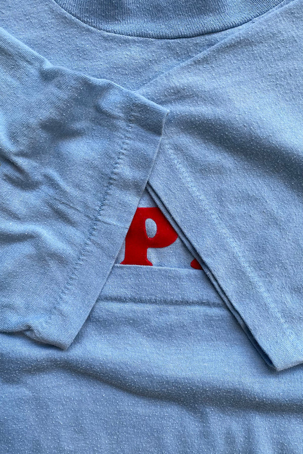 MADE IN USA 86'S HAPPILY T-SHIRT / BLUE [SIZE: L USED]