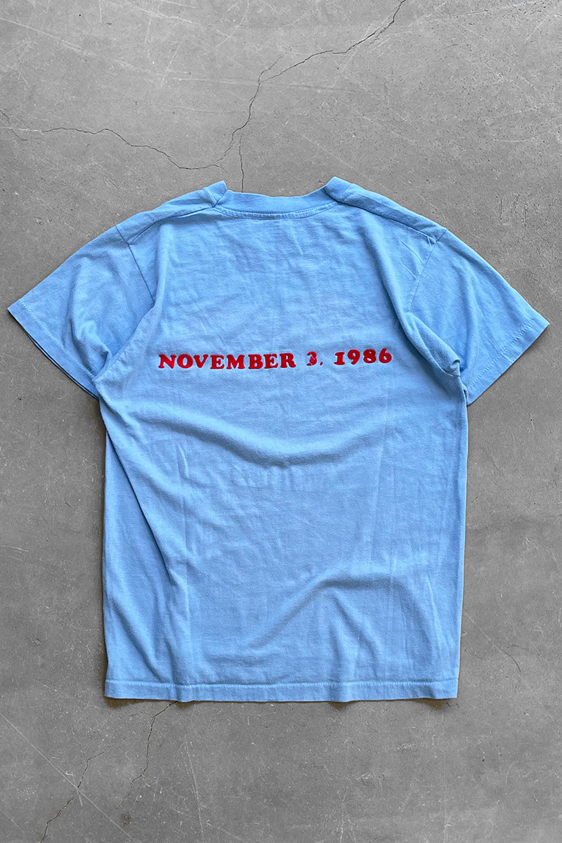 MADE IN USA 86'S HAPPILY T-SHIRT / BLUE [SIZE: L USED]