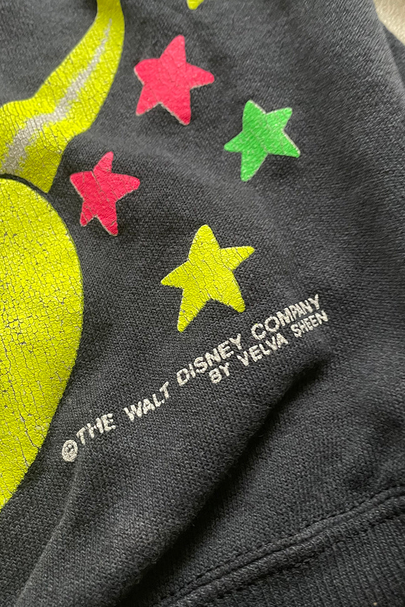 MADE IN USA 90'S MICKEY MOUSE SWEATSHIRT / BLACK [SIZE: L USED]