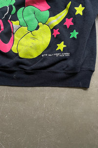 MADE IN USA 90'S MICKEY MOUSE SWEATSHIRT / BLACK [SIZE: L USED]