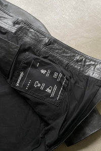 LEATHER JACKET / BLACK [SIZE: S USED]