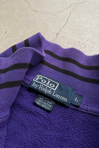 90'S HALF-ZIP SWEATSHIRT / PURPLE [SIZE: L USED]