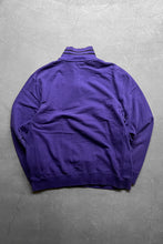 画像をギャラリービューアに読み込む, 90&#39;S HALF-ZIP SWEATSHIRT / PURPLE [SIZE: L USED]
