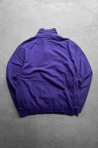 90'S HALF-ZIP SWEATSHIRT / PURPLE [SIZE: L USED]