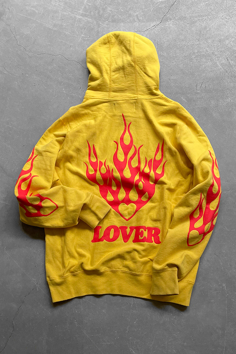 MADE IN CANADA LOVER SWEAT HOODIE / YELLOW [SIZE: L USED]