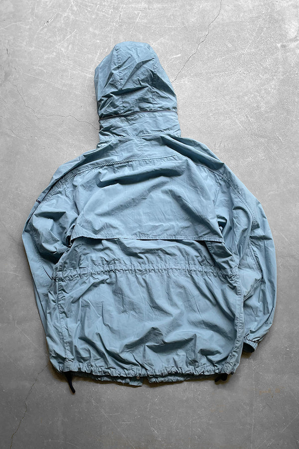 MADE IN USA 90'S SHELL HOODIE JACKET / BLUE [SIZE: L USED]