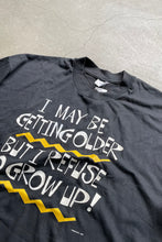 画像をギャラリービューアに読み込む, MADE IN USA 90&#39;S I MAY BE MESSAGE T-SHIRT / BLACK [SIZE: XL USED]
