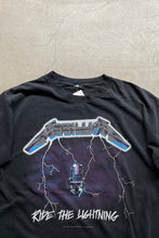 画像をギャラリービューアに読み込む, Y2K 07&#39;S METALLICA RIDE THE LIGHTNING BAND T-SHIRT  / BLACK [SIZE: XL USED]
