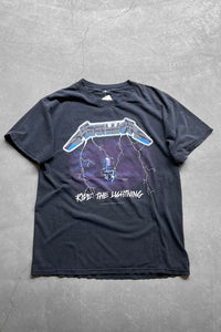 Y2K 07'S METALLICA RIDE THE LIGHTNING BAND T-SHIRT  / BLACK [SIZE: XL USED]