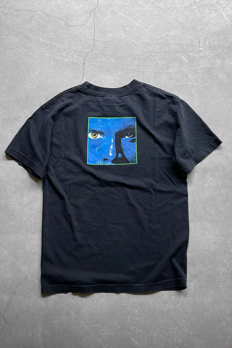 MADE IN MEXICO 90'S BLUE MAN T-SHIRT / BLACK [SIZE: S USED]