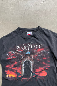 Y2K EARLY 00'S PINK FLOYD THE WALL BAND T-SHIRT / BLACK [SIZE: S USED]